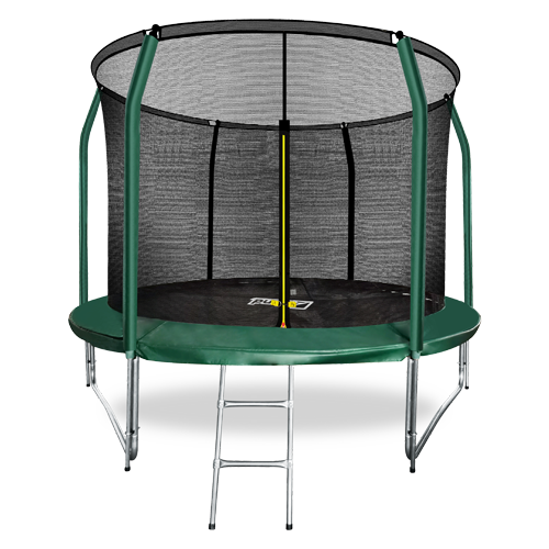 Батут Arland премиум 10 футов с внутренней сеткой и лестницей, темно-зеленый, 305 см