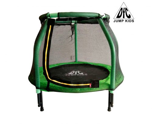 Батут DFC JUMP KIDS 48 дюймов с внешней сеткой, cветло-зелёный, 120 cм