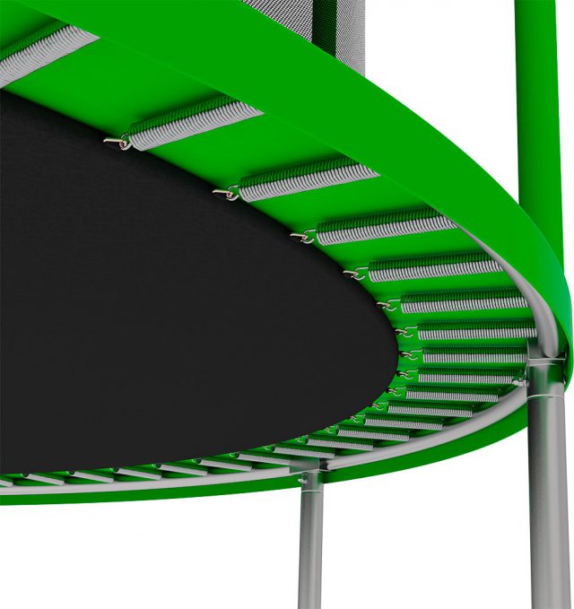 Батут Swollen Comfort 10 футов зеленый, 305 см