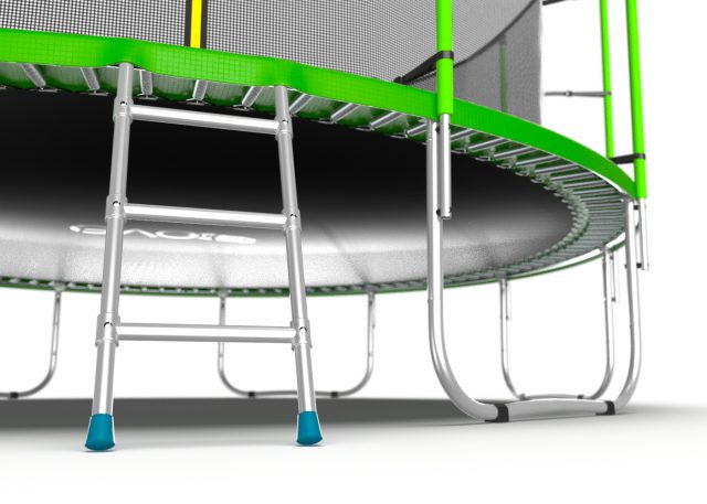 Батут EVO JUMP Internal 16 футов с внутренней сеткой и лестницей, зеленый, 488 см