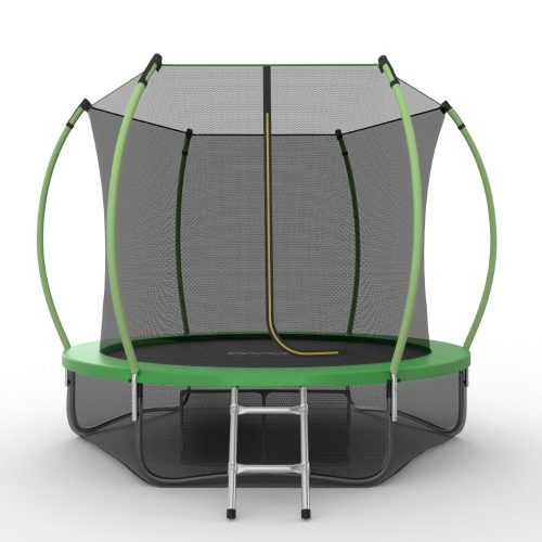 Батут EVO JUMP Internal 10 футов с внутренней сеткой, лестницей, и нижней сетью, зеленый, 305см