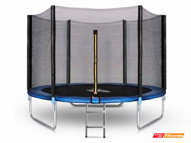 Батут StartLine Fitness 10 футов (305 см) с внешней сеткой и лестницей