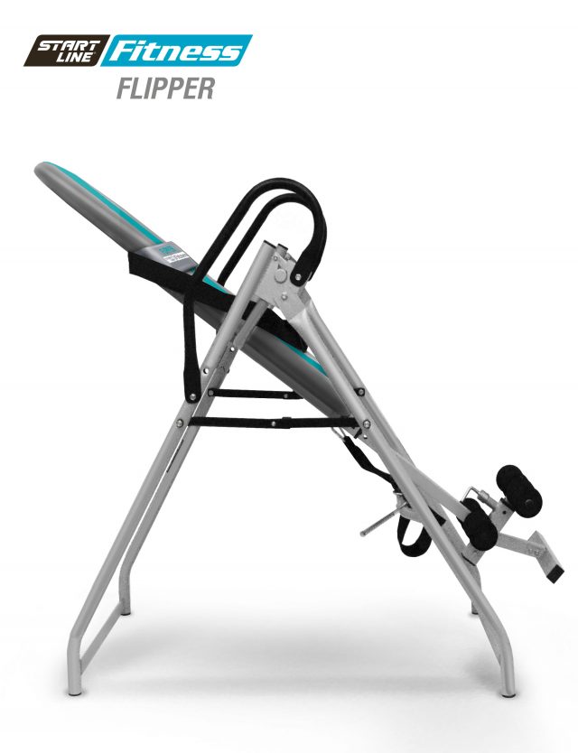 Инверсионный стол FLIPPER серо-бирюзовый с подушкой
